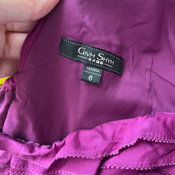 Vintage purple mini dress one - Picture 7 of 7